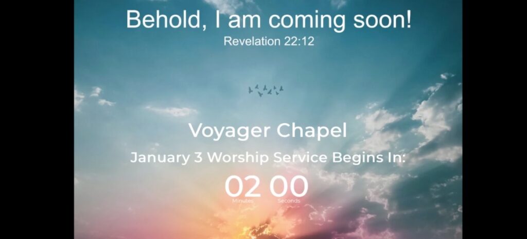 Voyager Chapel – January 3, 2020