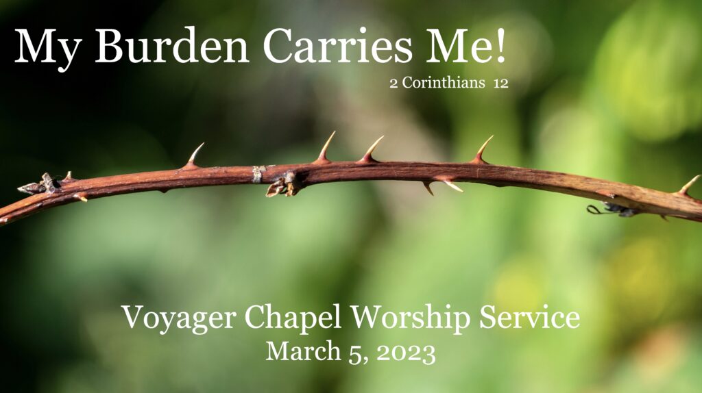 Voyager Chapel – March 5, 2023